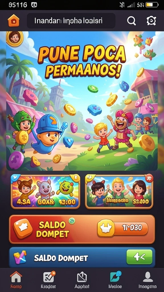 Sistem reward yang menarik bagi pemain berprestasi.
