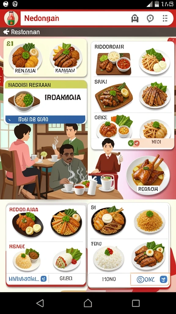 Tampilan utama yang menarik dan mudah dipahami.