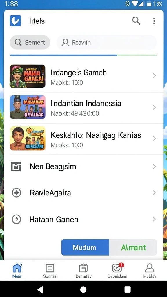 Karakter yang bervariasi untuk dipilih di dalam permainan.