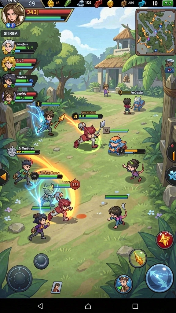 Tangkapan layar menunjukkan mode multiplayer yang mendebarkan.