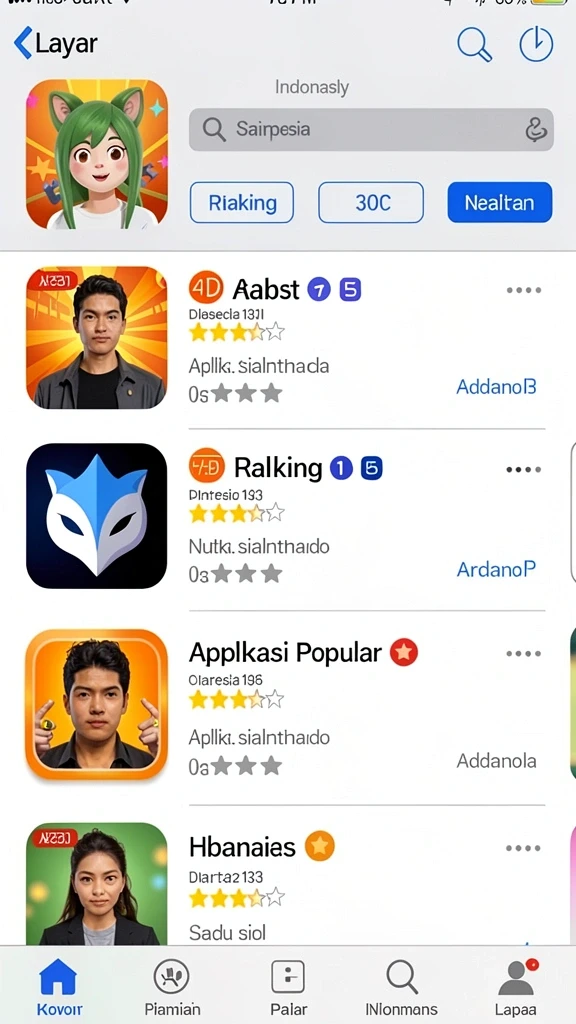 Karakter unik dengan desain yang memikat.