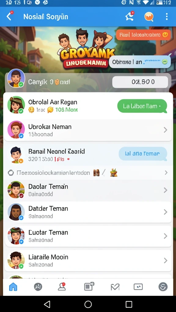 Tampilan grafis yang menawan dalam permainan.