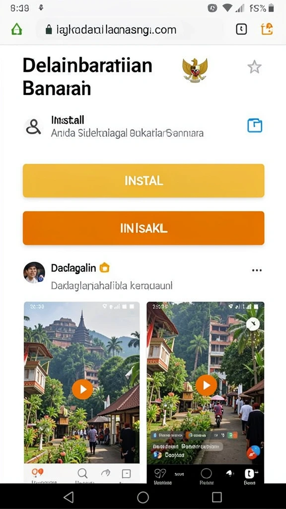 Tampilan antarmuka pengguna yang intuitif dan menarik.