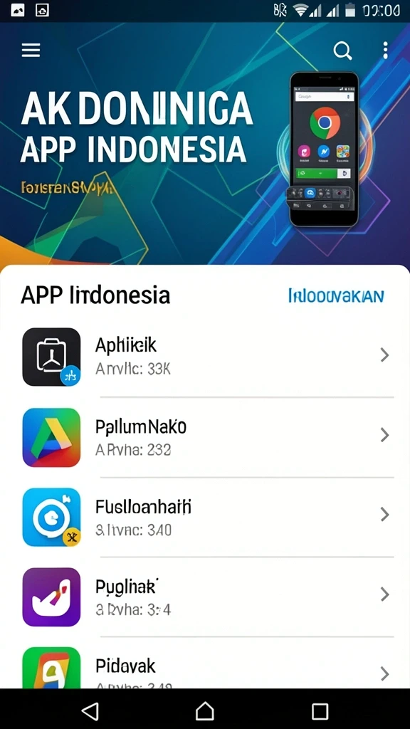 Layar utama dengan antarmuka yang ramah pengguna.