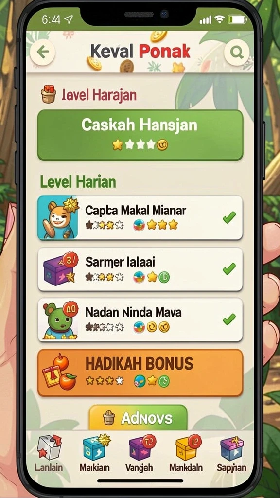 Pengaturan mode permainan yang variatif.