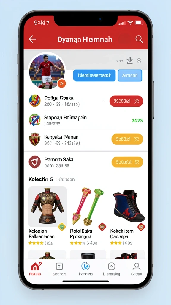 Fitur permainan slot dengan tema yang beragam dan unik.