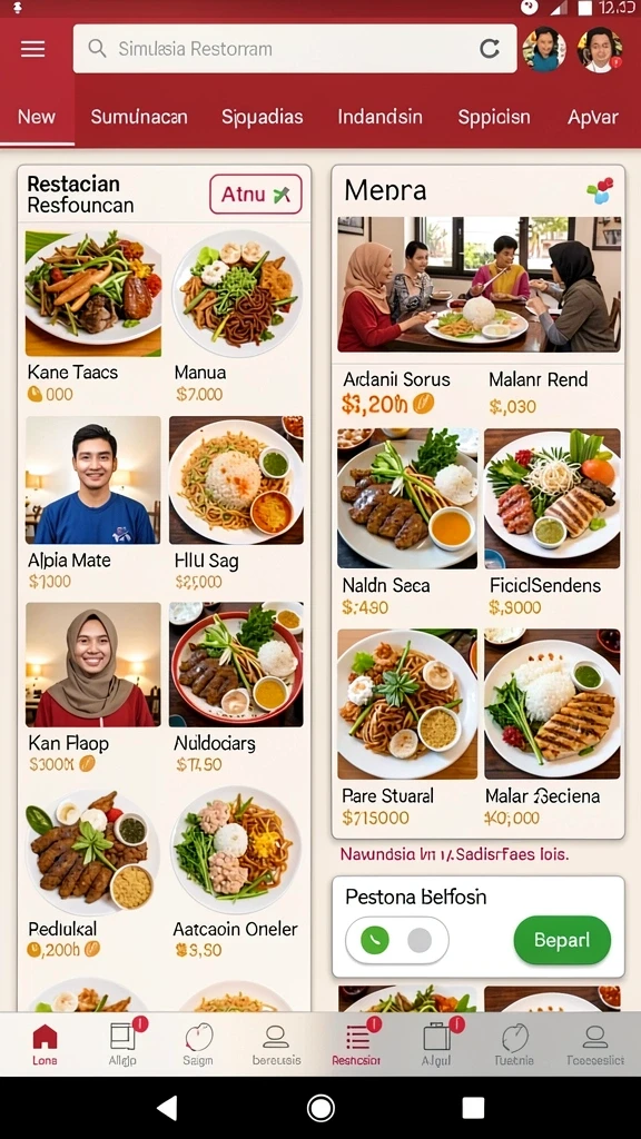 Berbagai pilihan permainan judi online yang tersedia.