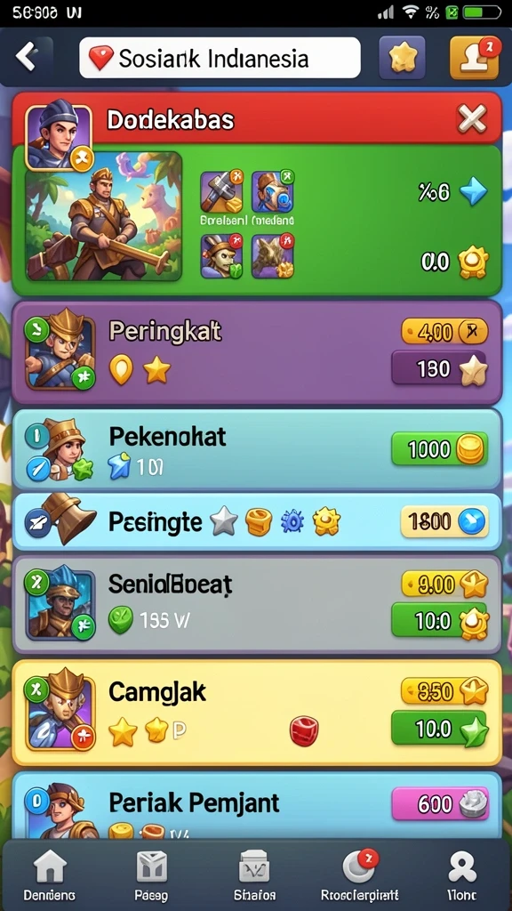 Mode permainan yang seru dan menantang.
