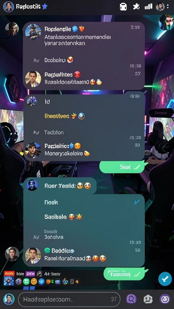 Tampilan awal permainan yang penuh warna.