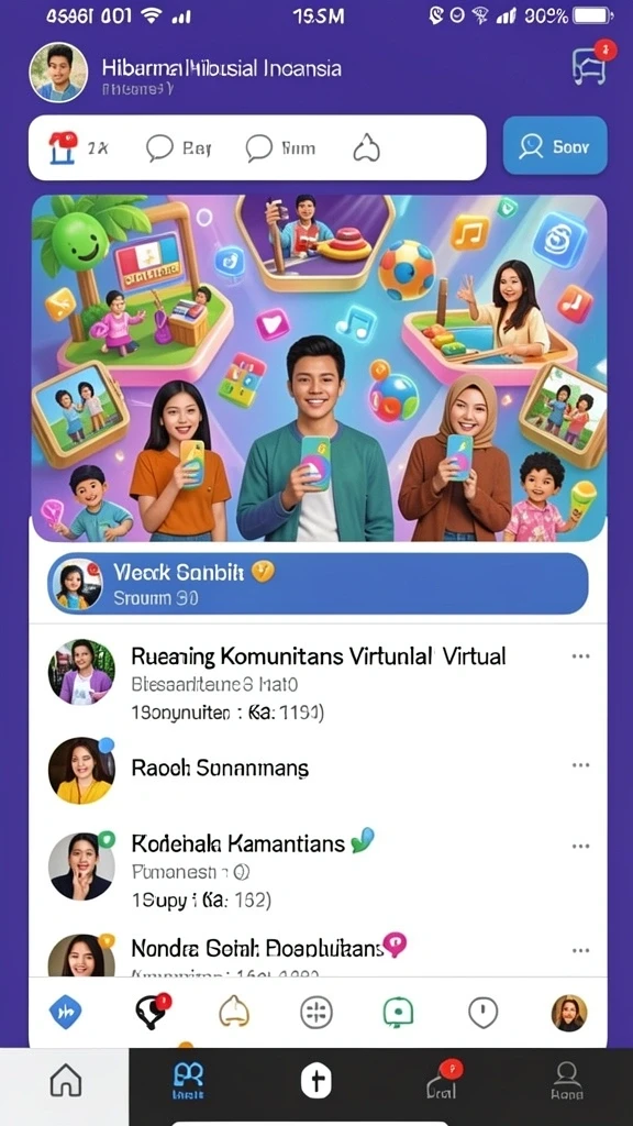 Tampilan antarmuka permainan yang interaktif dan user-friendly.