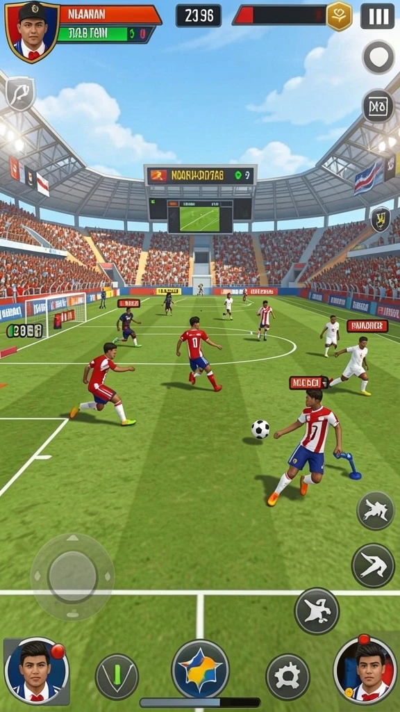 Screenshot dari mode balapan seru.