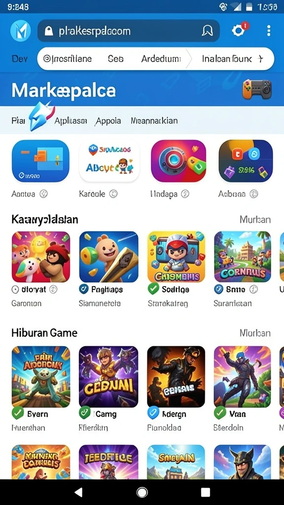 Tangkapan layar menampilkan antarmuka permainan yang menarik.