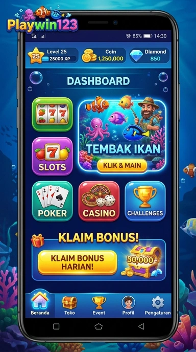 playwin123 — layar beranda